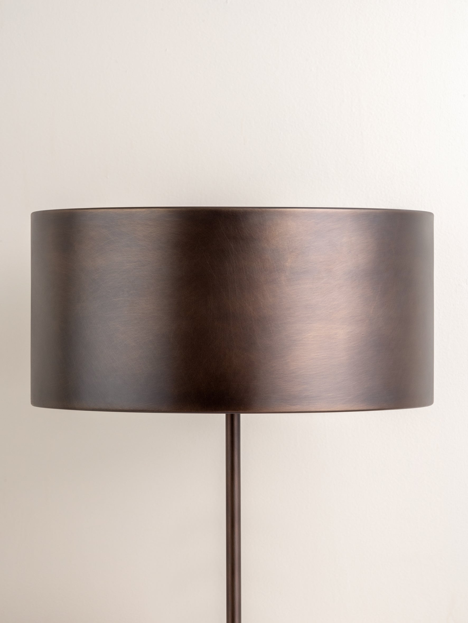 Bronze metal store lamp shade