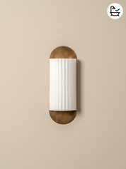 Wilcote aged brass wall light