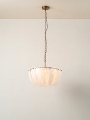 Astera - 4 light alabaster curved glass chandelier | Chandelier | Lights & Lamps | UK | Modern Affordable Designer Lighting