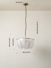 Astera - 4 light alabaster curved glass chandelier | Chandelier | Lights & Lamps | UK | Modern Affordable Designer Lighting