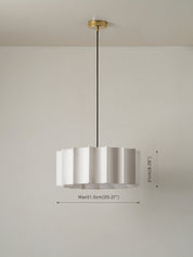 Viotti - white inverted scallop linen lampshade | Lamp shade | lights&lamps | UK | Modern Affordable Designer Lighting