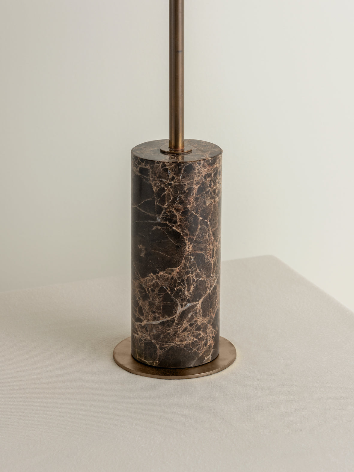 Ardini - 1 light rattan and brown marble table lamp | Table Lamp | Lights & Lamps | UK