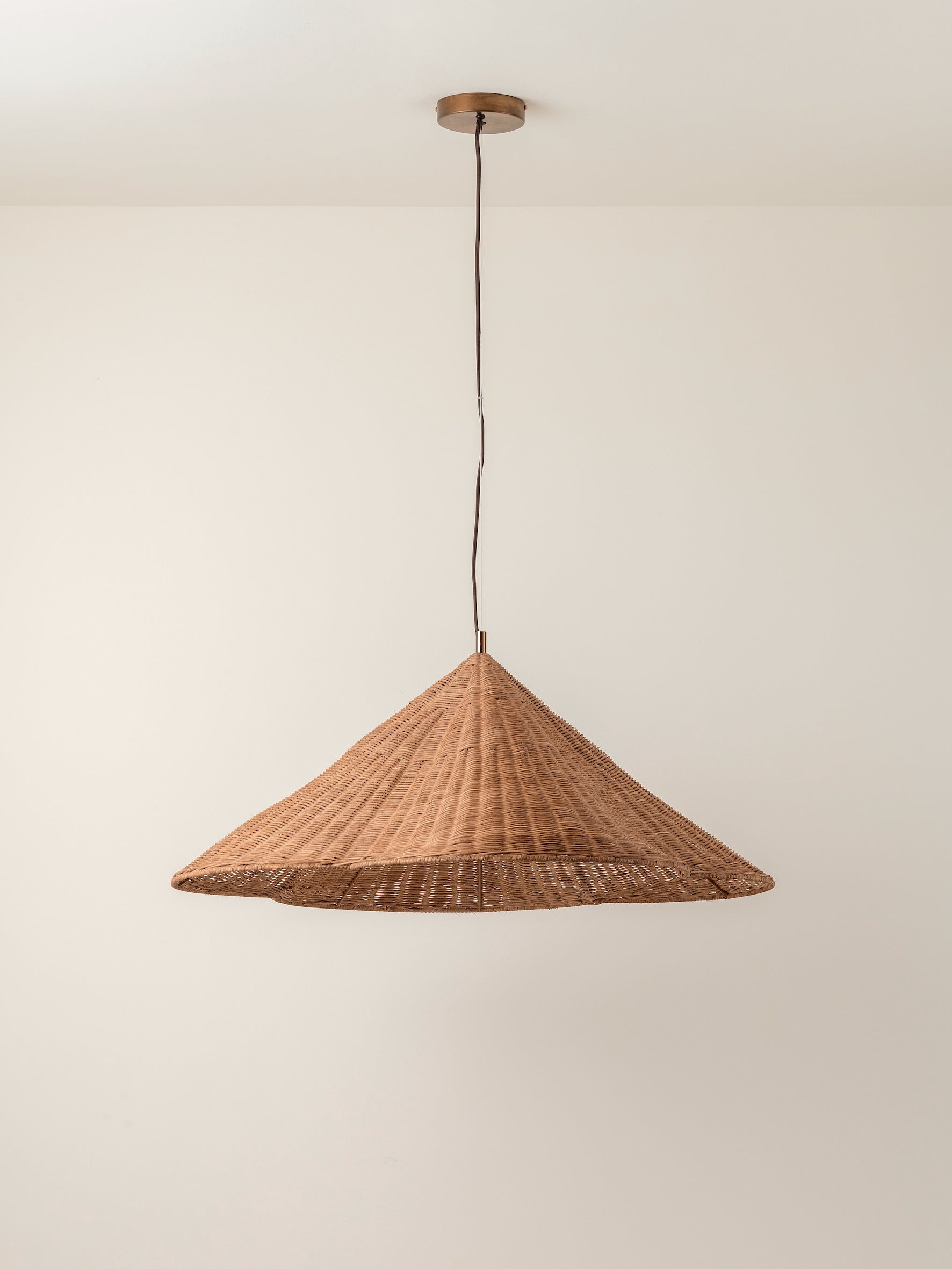 Bardi - 1 light oversized scalloped rattan pendant | Ceiling Light | lights&lamps | UK | Modern Affordable Designer Lighting