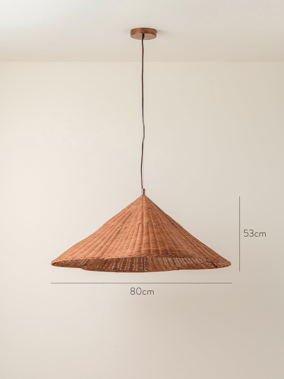 Bardi - 1 light oversized scalloped rattan pendant | Ceiling Light | Lights & Lamps | UK
