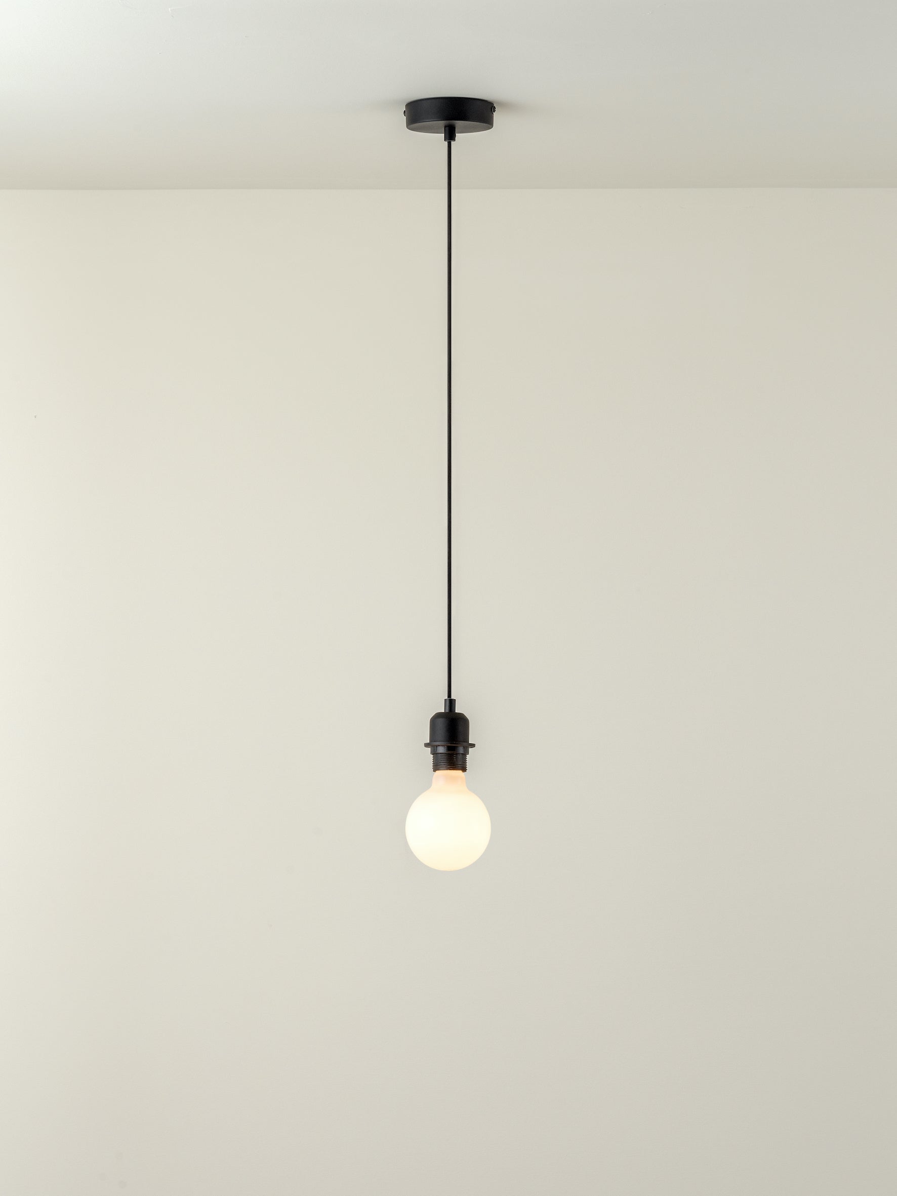 Capel - 1 light matt black drop cap lampholder kit | Ceiling Light | Lights & Lamps | UK