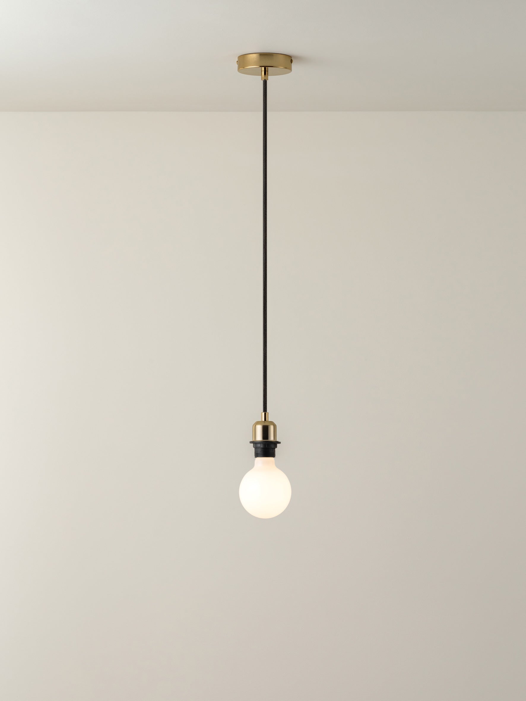 Capel - 1 light brass drop cap lampholder kit | Ceiling Light | Lights & Lamps | UK