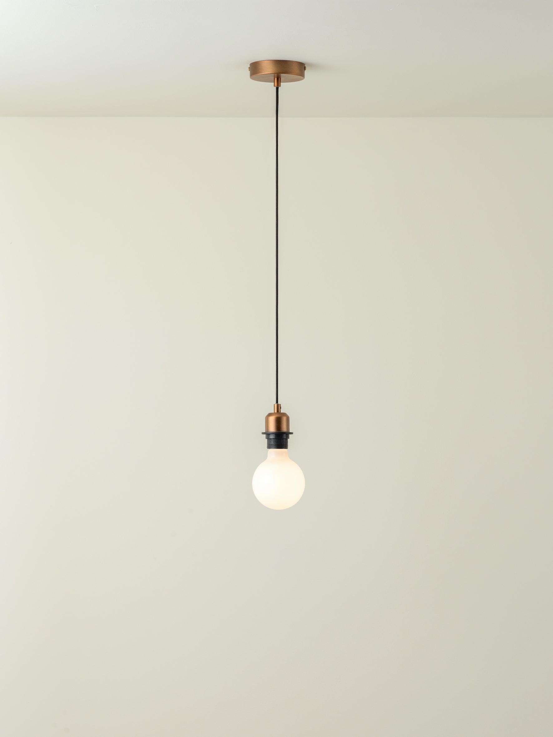 Capel - 1 light burnished brass drop cap lampholder kit | Ceiling Light | lights&lamps | UK | Modern Affordable Designer Lighting