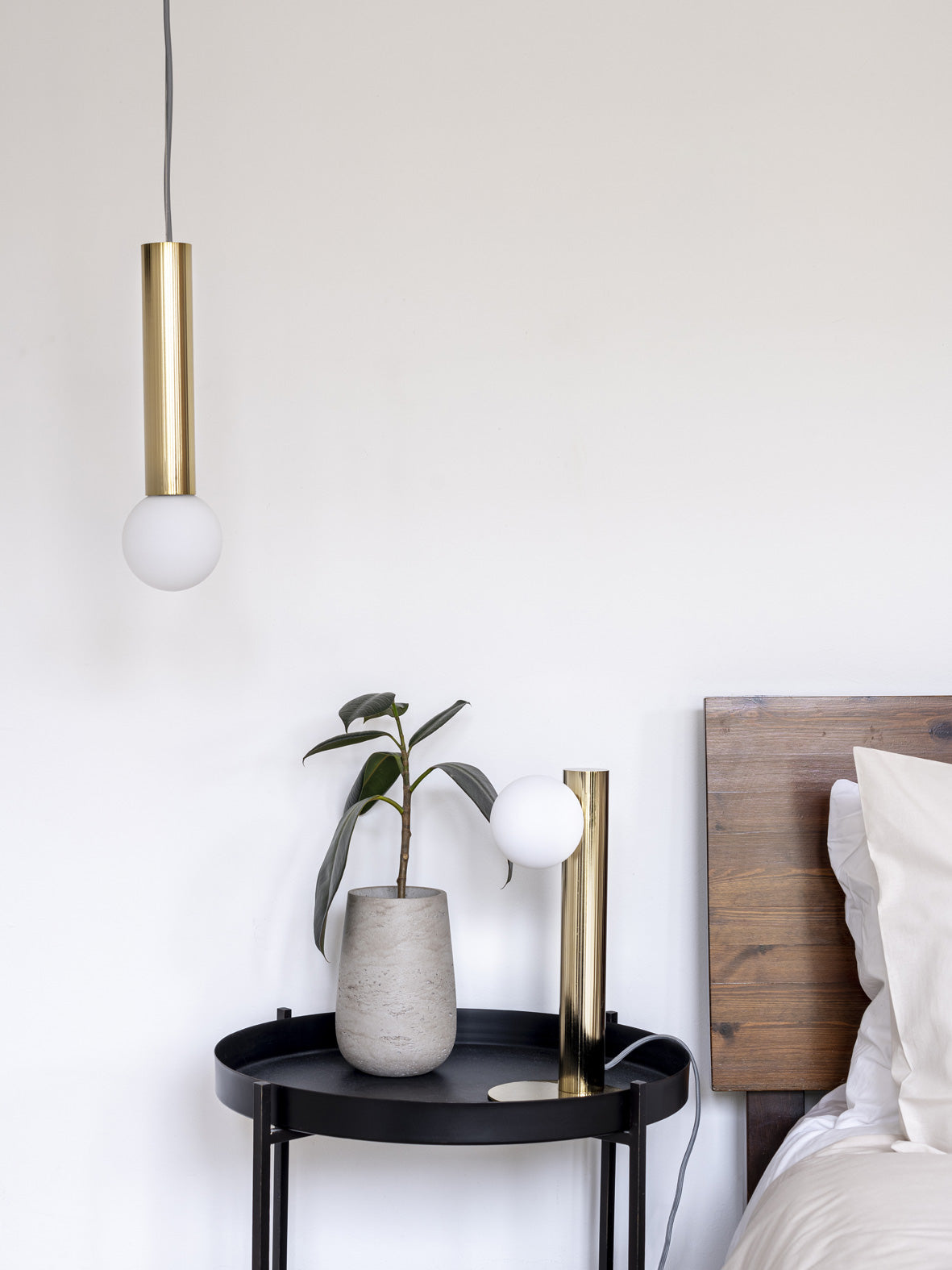 Chubes - 1 light brass ceiling pendant | Ceiling Light | Lights & Lamps | UK