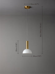 Silio - 1 light brushed brass and opal pendant | Ceiling Light | lights&lamps | UK | Modern Affordable Designer Lighting