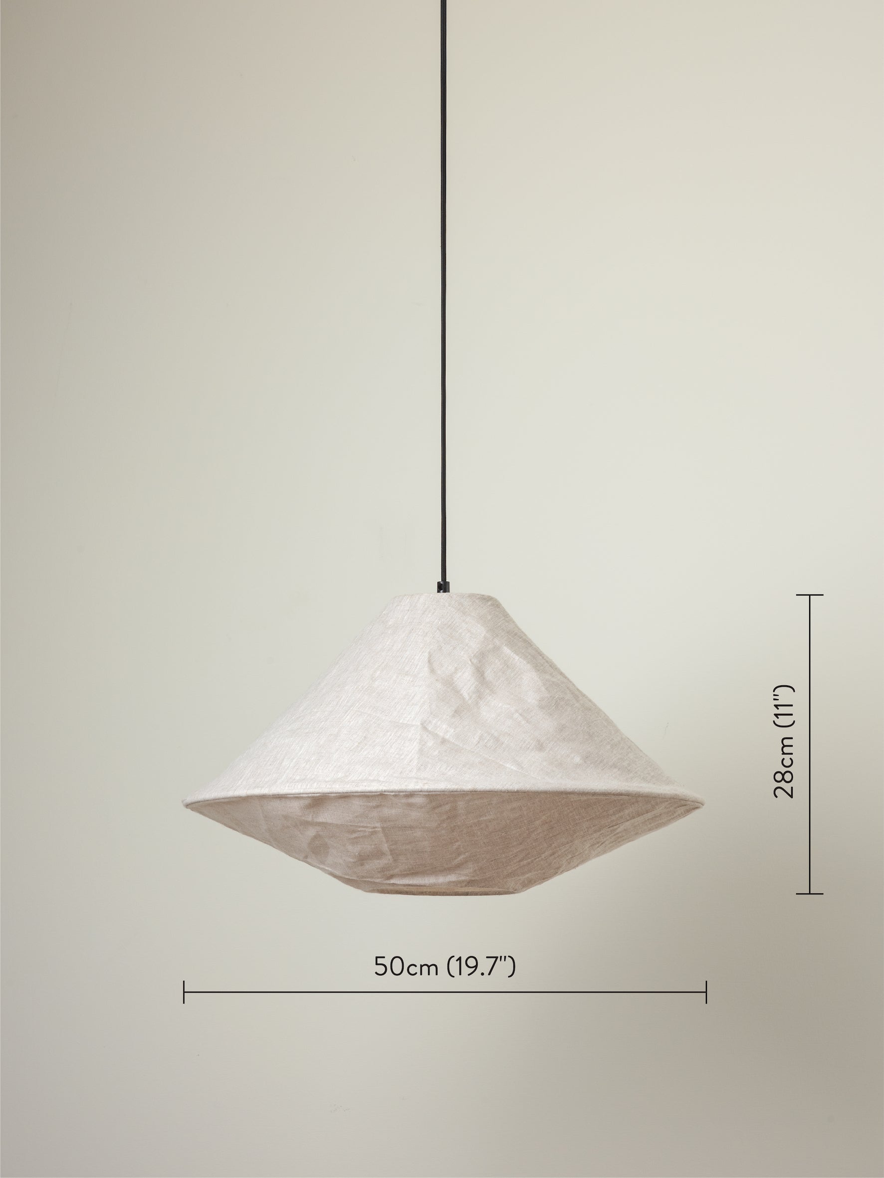 Siya - collapsible linen shade | Lamp shade | Lights & Lamps | UK