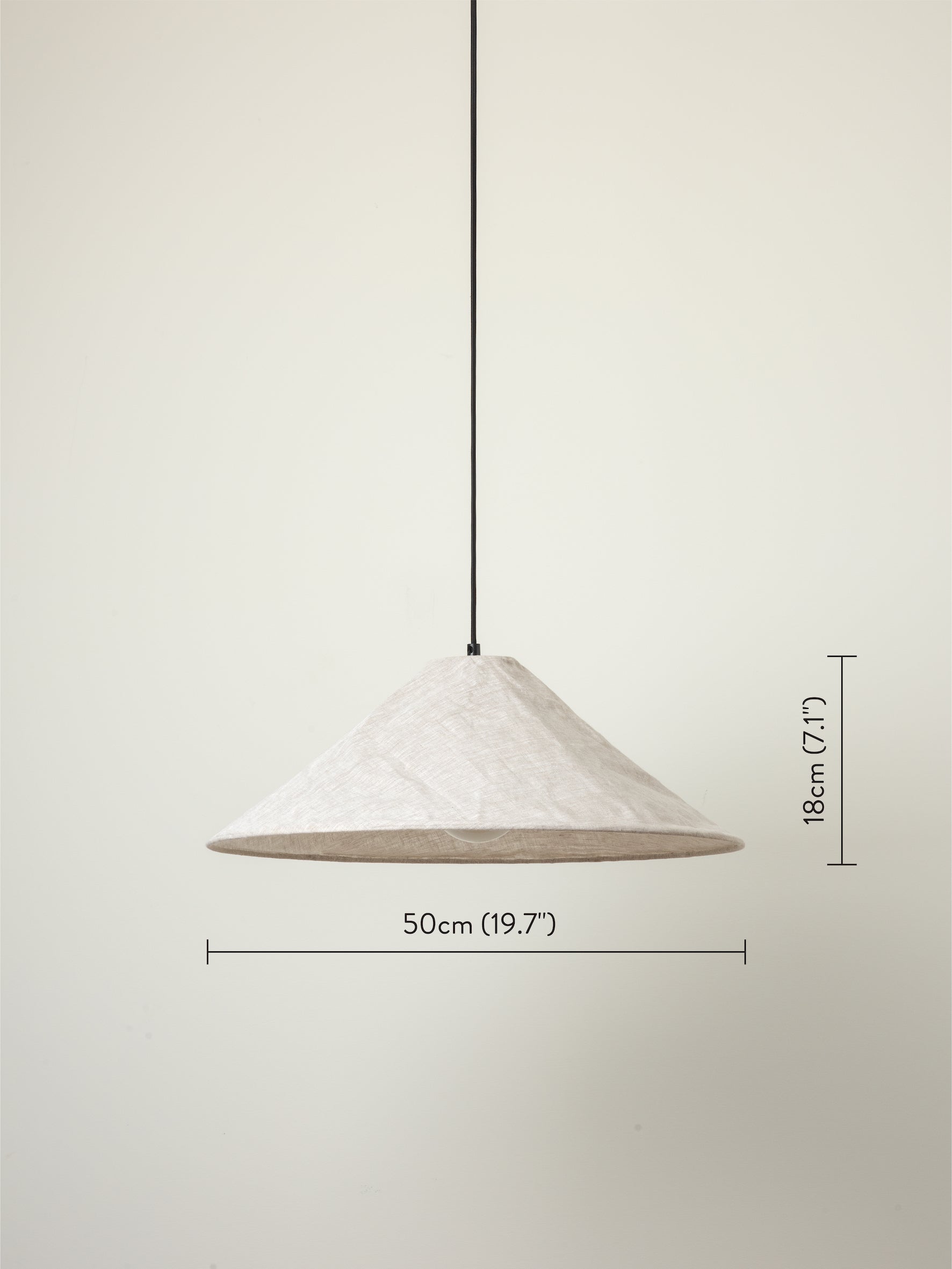 Siya - collapsible large linen shade | Lamp shade | lights&lamps | UK | Modern Affordable Designer Lighting
