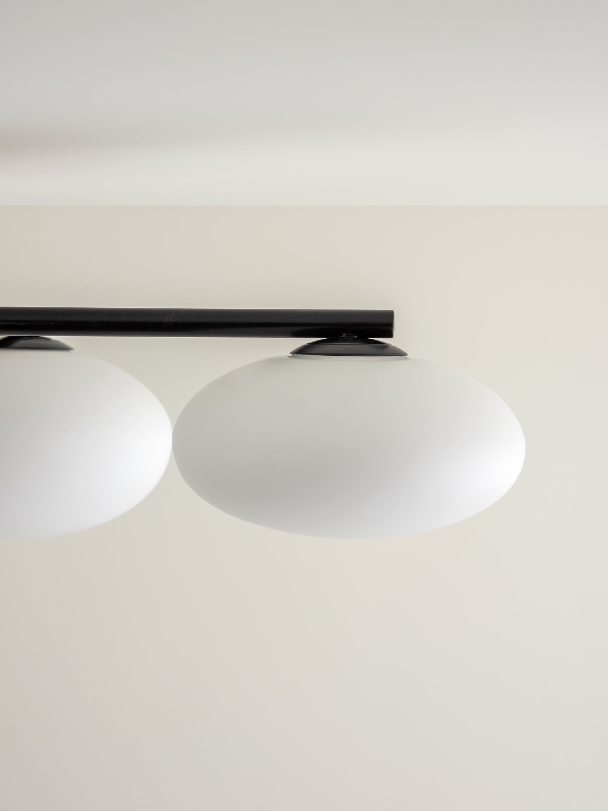 Imperial - 5 light matt black and opal flush | Ceiling Light | Lights & Lamps | UK