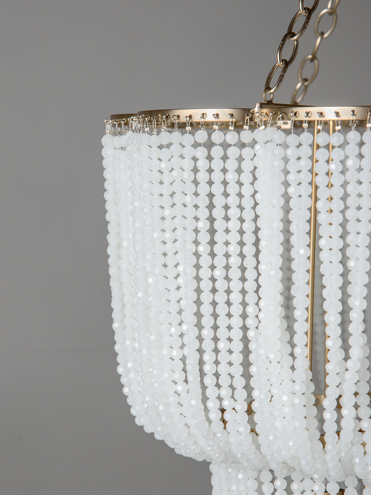 Pello - 4 light white scalloped chandelier | Chandelier | Lights & Lamps | UK | Modern Affordable Designer Lighting