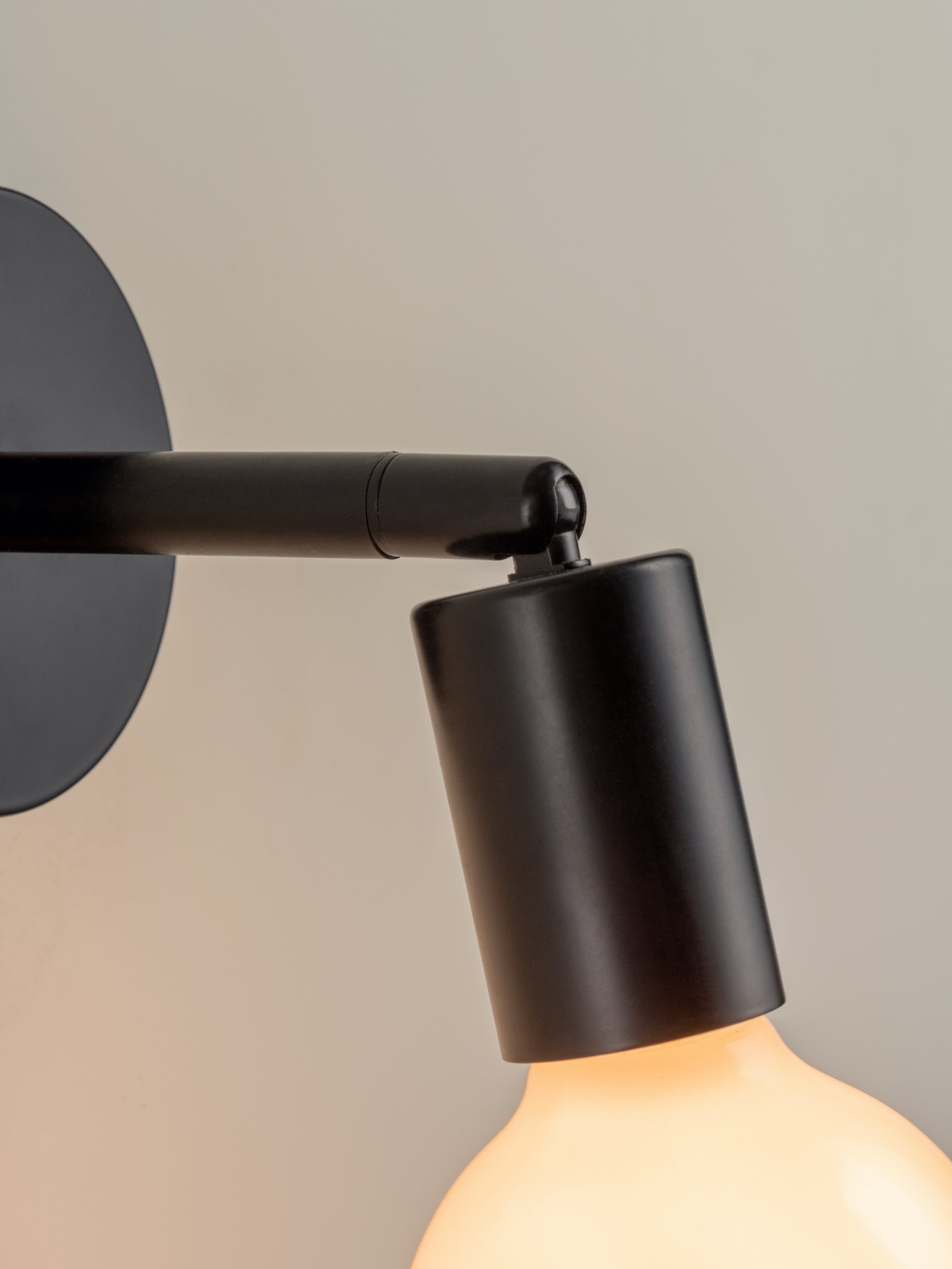 Lever - 1 light matt black wall light | Wall Light | Lights & Lamps | UK