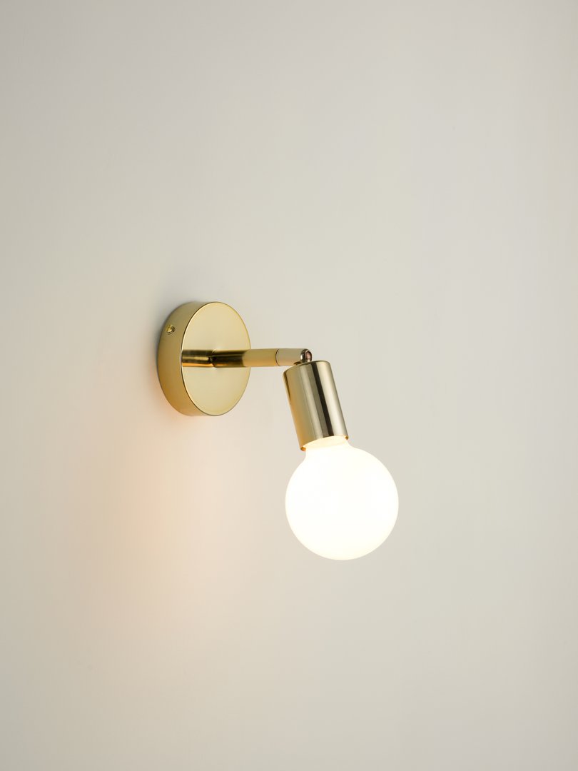 Lever - 1 light brass wall light | Wall Light | Lights & Lamps | UK