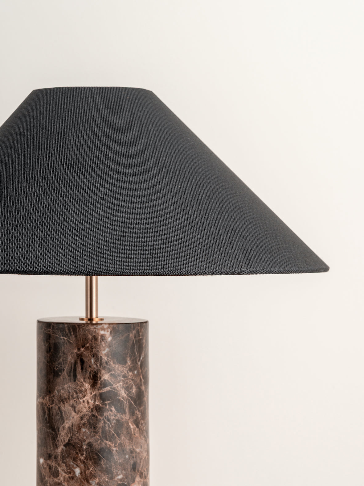 Morola - 1 light large brown marble cylinder table lamp | Table Lamp | Lights & Lamps | UK | Modern Affordable Designer Lighting
