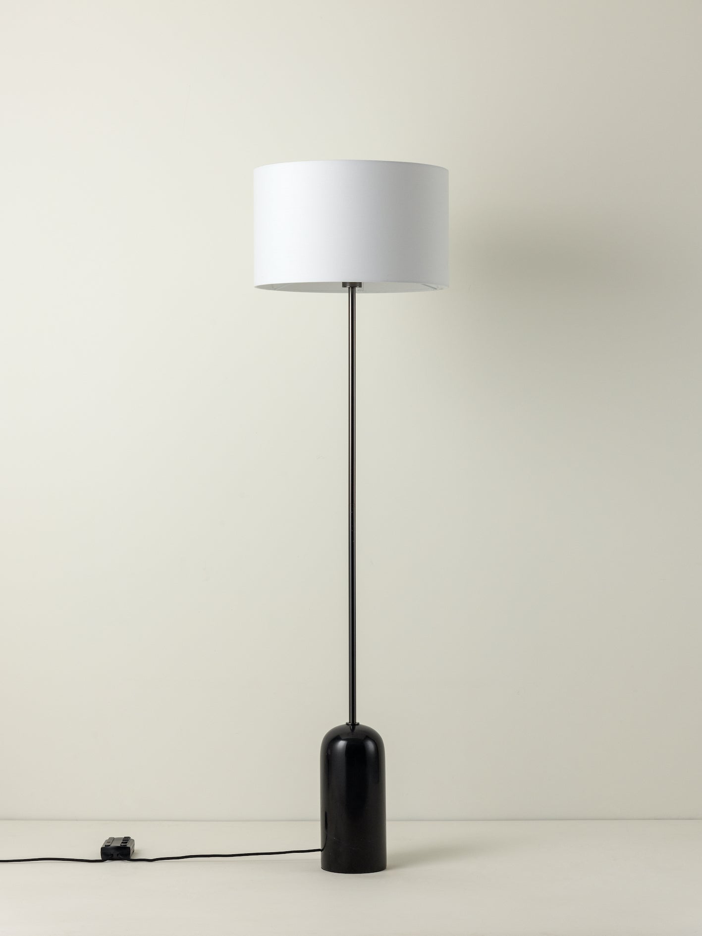 Penn - 1 light black marble and graphite silver floor lamp | Floor Lamp | Lights & Lamps | UK
