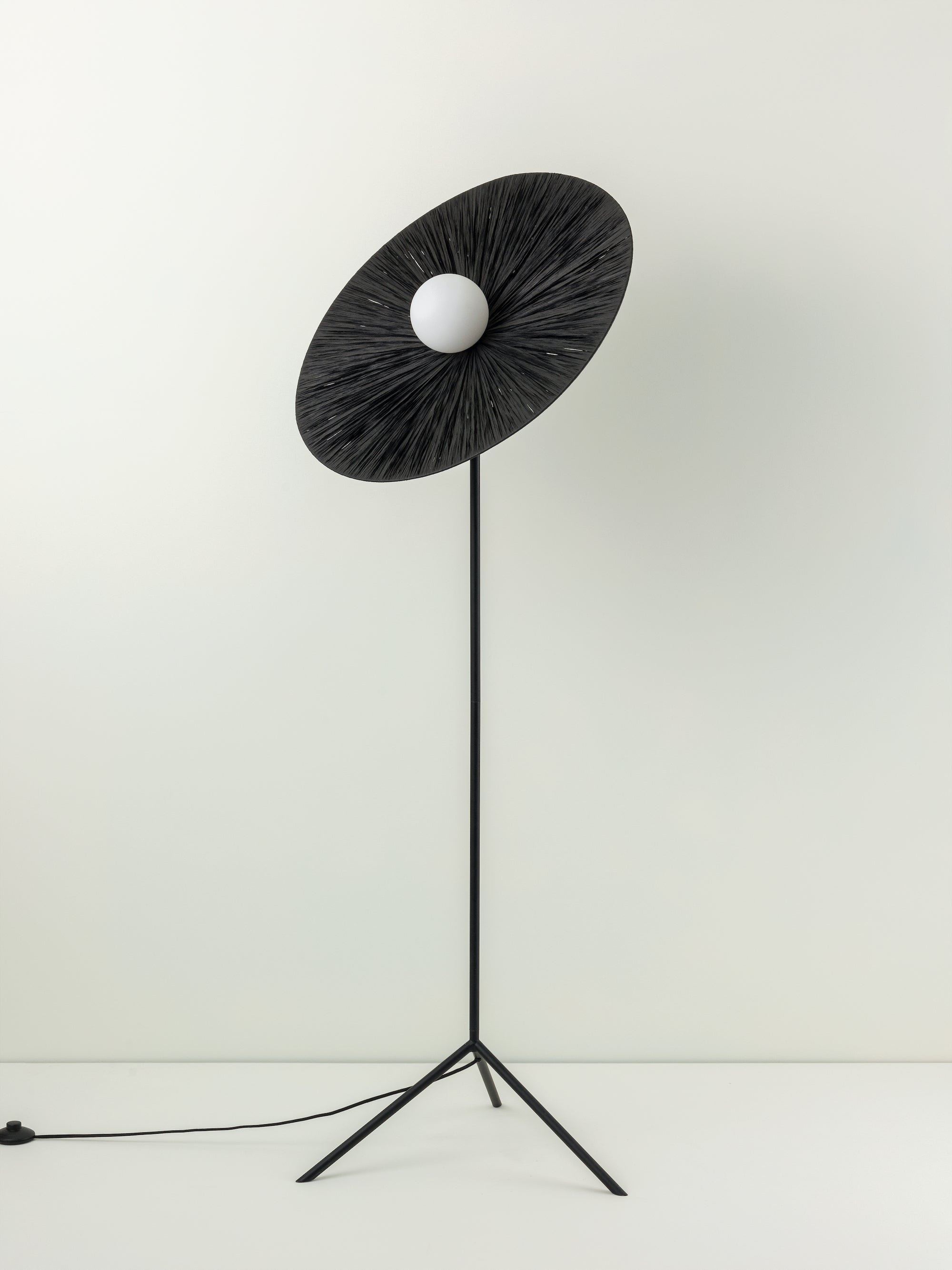 Ridotti - 1 light black raffia floor lamp | Floor Lamp | Lights & Lamps | UK | Modern Affordable Designer Lighting