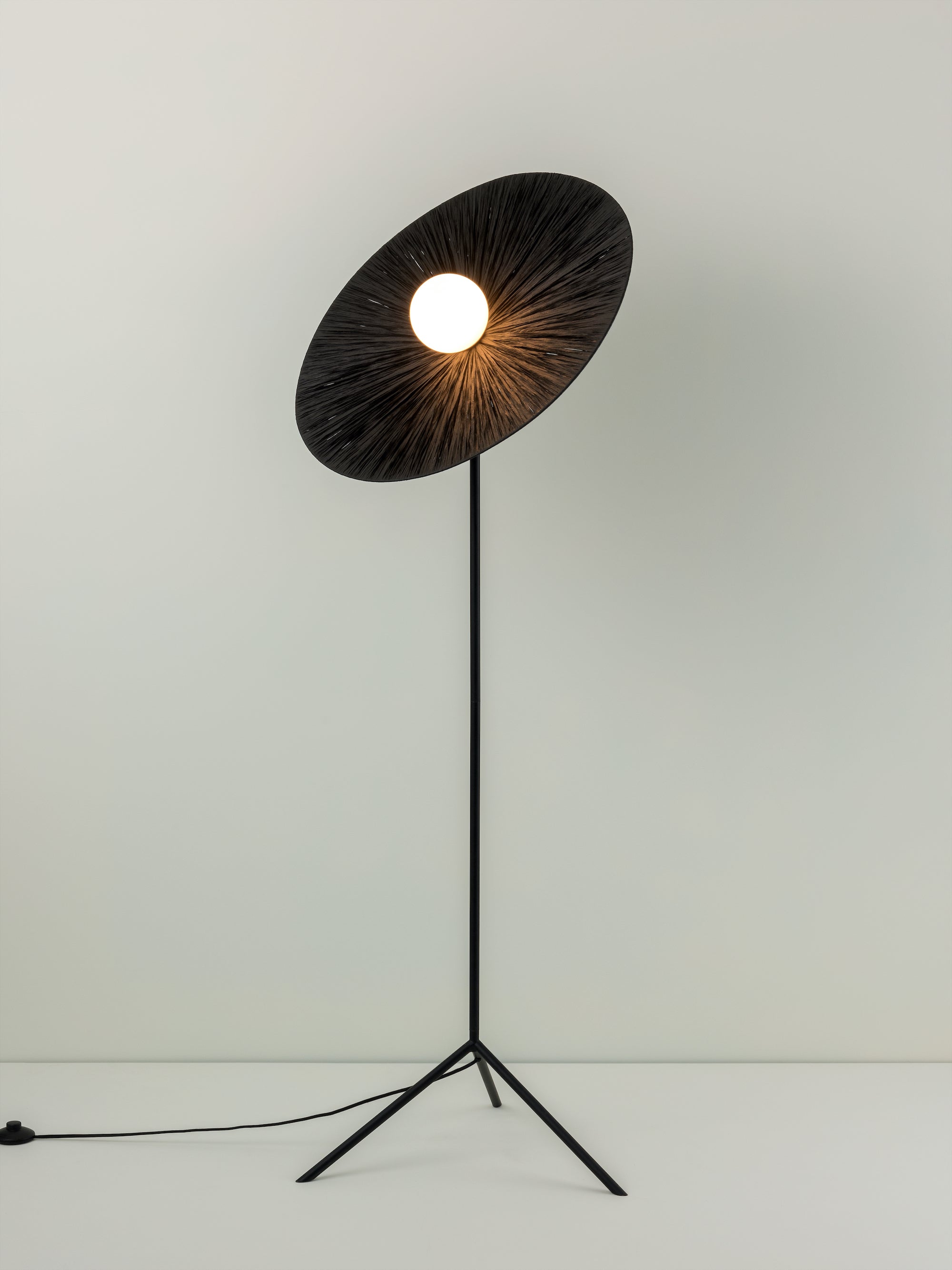Ridotti - 1 light black raffia floor lamp | Floor Lamp | Lights & Lamps | UK | Modern Affordable Designer Lighting