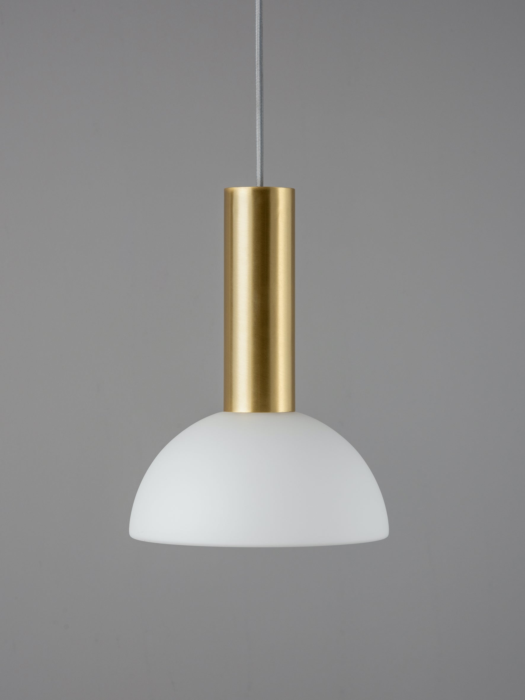 Silio - 1 light brushed brass and opal pendant | Ceiling Light | lights&lamps | UK | Modern Affordable Designer Lighting