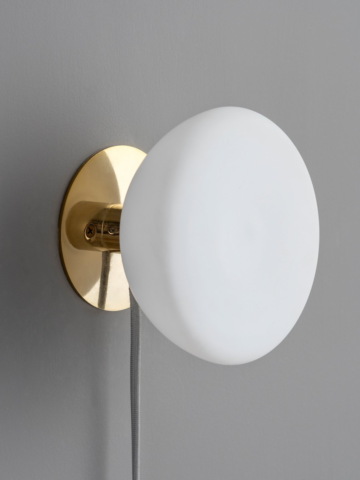 Silio - 1 light brass and opal wall light | Wall Light | Lights & Lamps | UK | Modern Affordable Designer Lighting