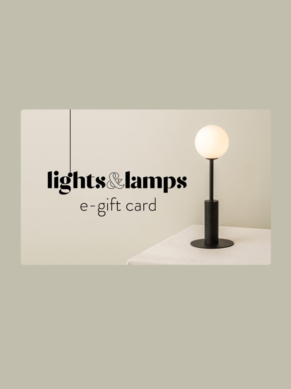 Gift Voucher | Gift Cards | Lights & Lamps | UK | Modern Affordable Designer Lighting