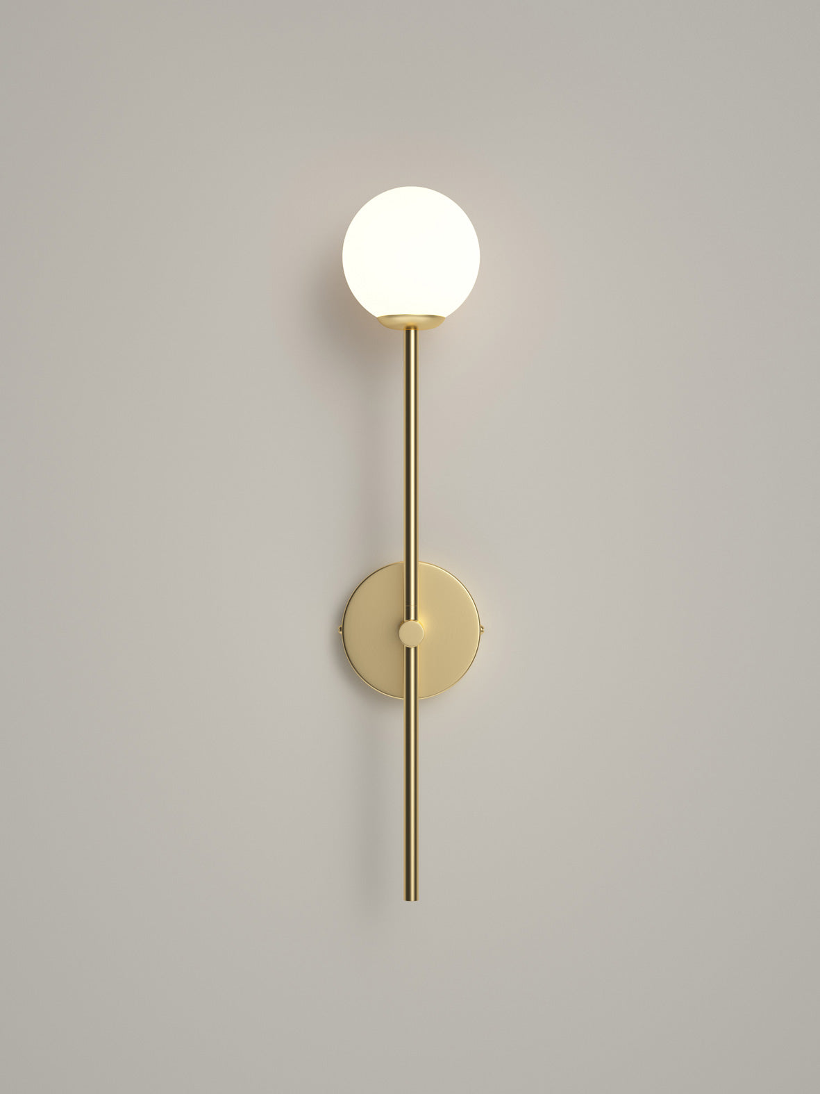 Chelso - brushed brass and opal wall light | Wall Light | Lights & Lamps | UK | Modern Affordable Designer Lighting