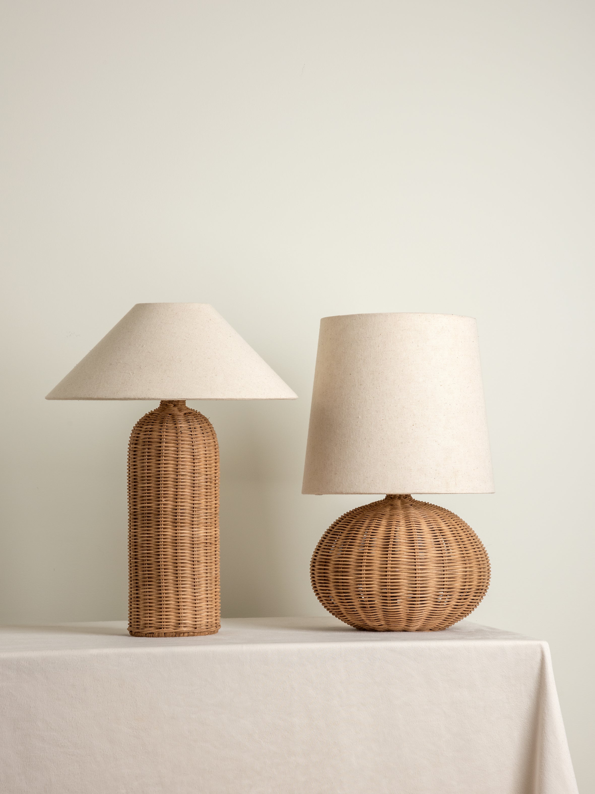 Ensia - tall rattan table lamp | Table Lamp | Lights & Lamps | UK
