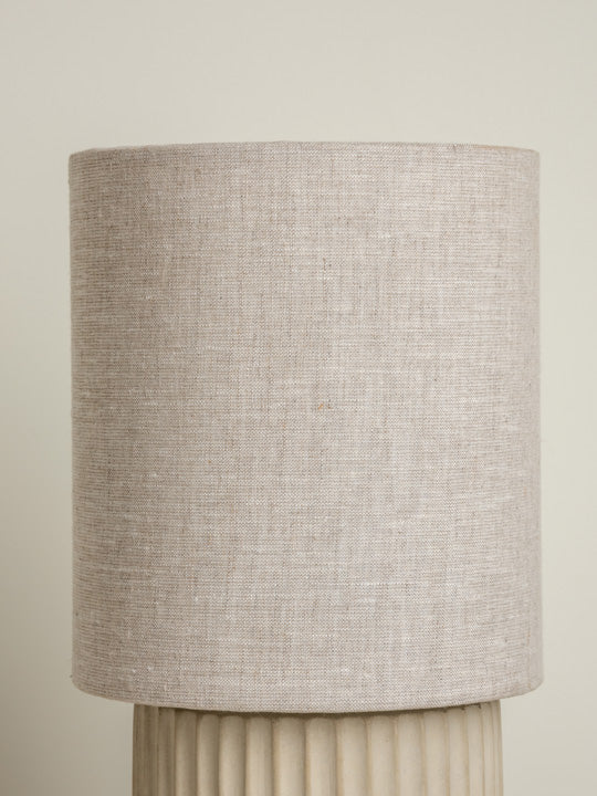 Enza - warm white ribbed concrete table lamp | Table Lamp | Lights & Lamps | UK