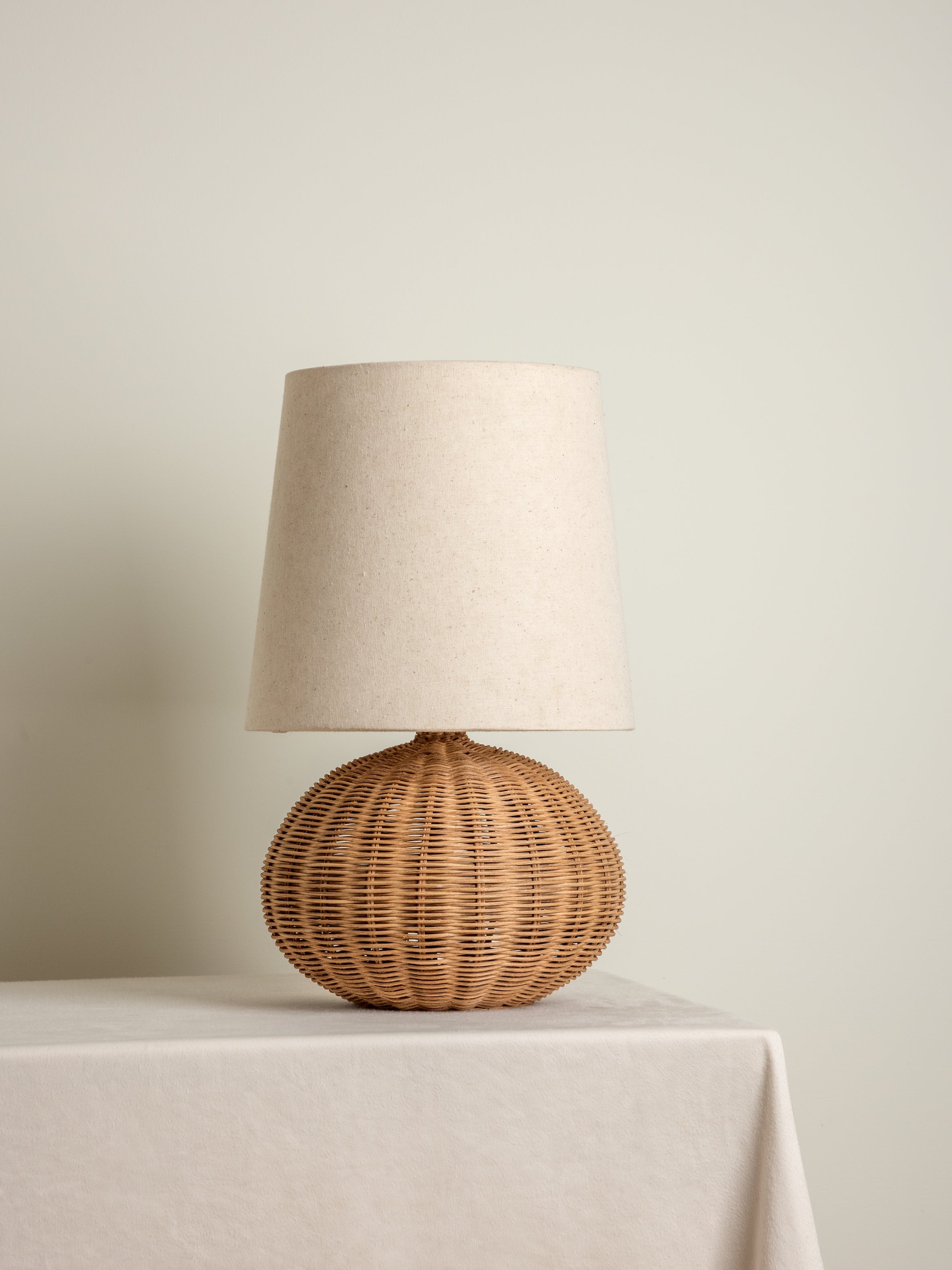 Sanvi - rattan globe table lamp | Table Lamp | Lights & Lamps | UK