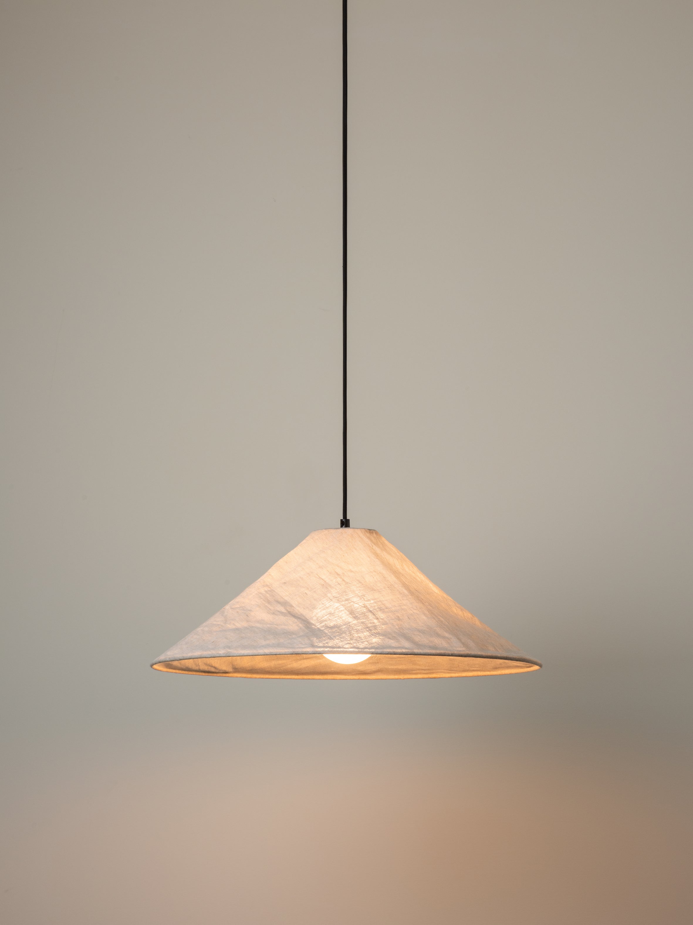 Siya - collapsible large linen shade | Lamp shade | lights&lamps | UK | Modern Affordable Designer Lighting