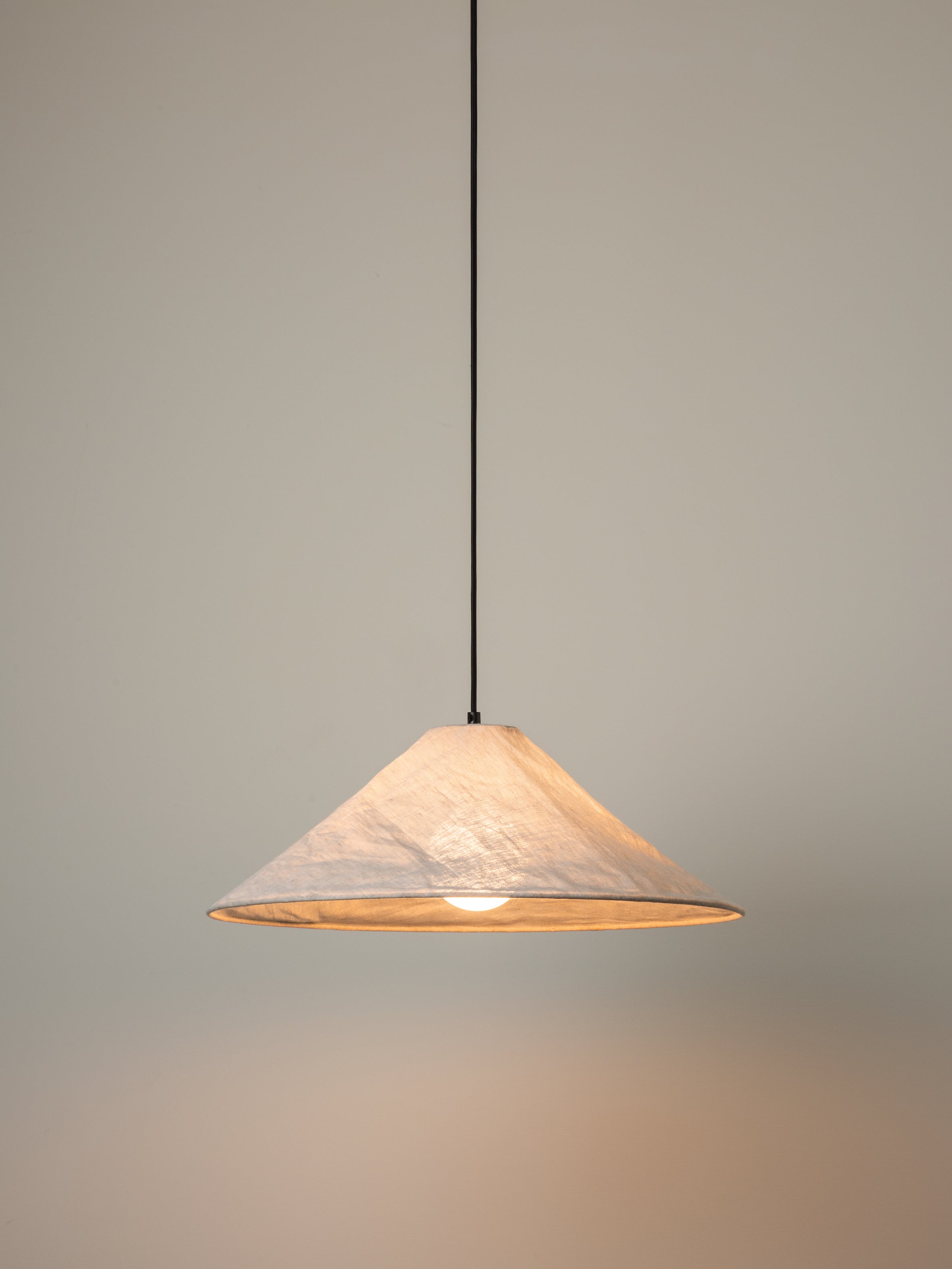 Siya - collapsible large linen shade | Lamp shade | Lights & Lamps | UK | Modern Affordable Designer Lighting